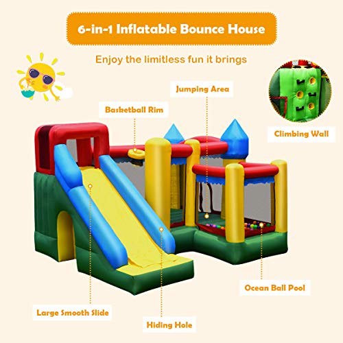 Giantex Mighty Inflatable Bounce House Castle Jumper Moonwalk Boun...