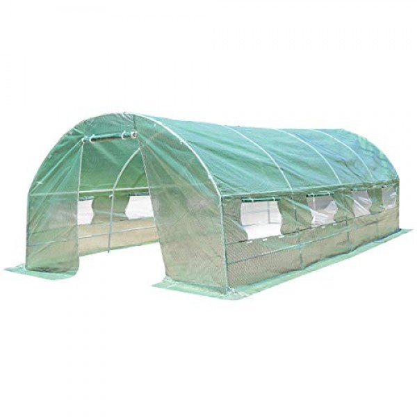 Giantex Portable Walk in Greenhouse Plant Grow Tents Steel Frame G...