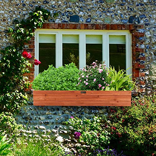 Giantex Raised Garden Bed Flower or Vegetable Planter Window Mount...