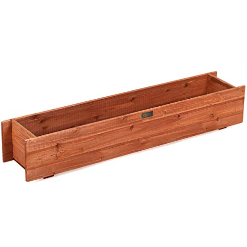 Giantex Raised Garden Bed Flower or Vegetable Planter Window Mount...