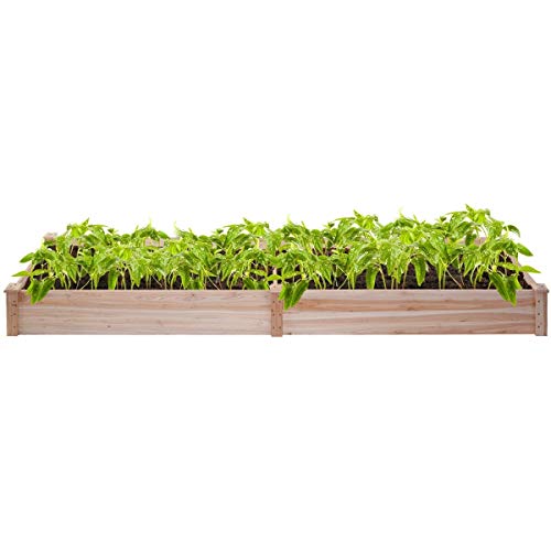 Giantex Raised Garden Bed Planter, Wooden Elevated Vegetable Plant...