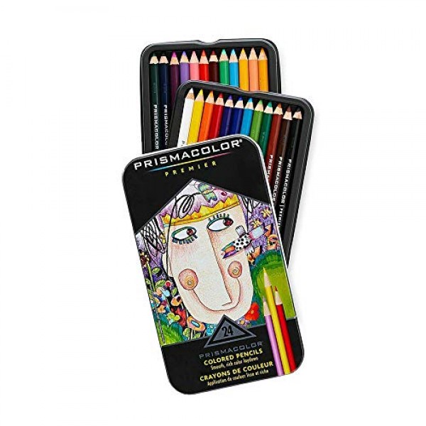 Gift Colors Pencil,Set of 24 Assorted Colors Premier Colored Penci...