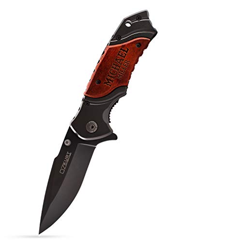 Personalized Pocket Knife For Men | 20 Font Option | Custom Pocket...