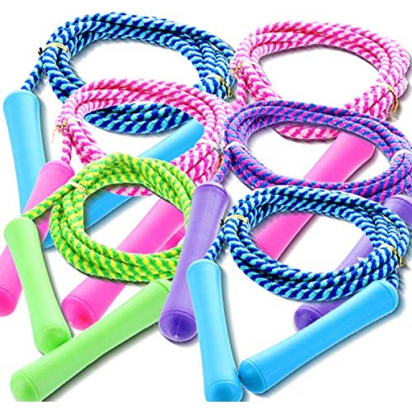 GiftExpress Adjustable Size Colorful Jump Rope for Kids and Teens ...