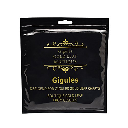 Gigules 100 Sheets Imitation Gold Leaf 5.5 x 5.5 inches Gold Foil ...