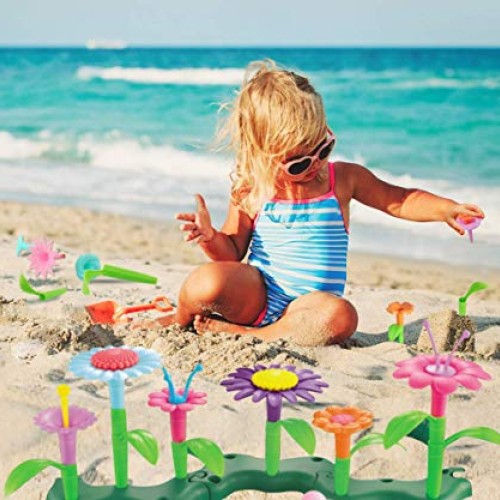 GILI Flower Garden Building Toys, Build a Bouquet Sets for 3, 4, 5...