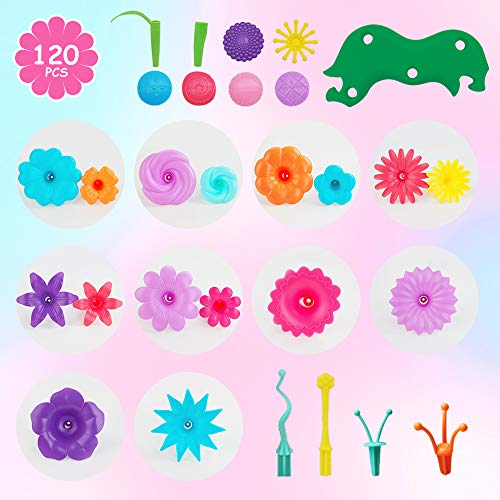 GILI Flower Garden Building Toys, Build a Bouquet Sets for 3, 4, 5...