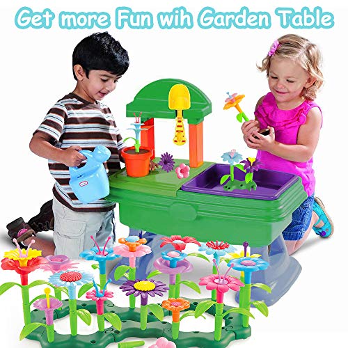 GILI Flower Garden Building Toys, Build a Bouquet Sets for 3, 4, 5...