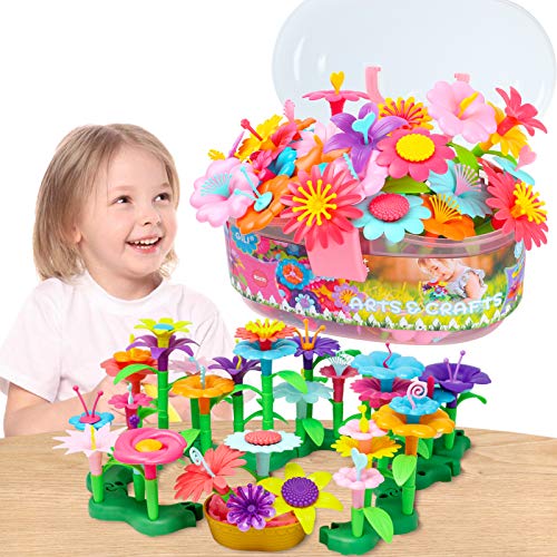 GILI Flower Garden Building Toys, Build a Bouquet Sets for 3, 4, 5...