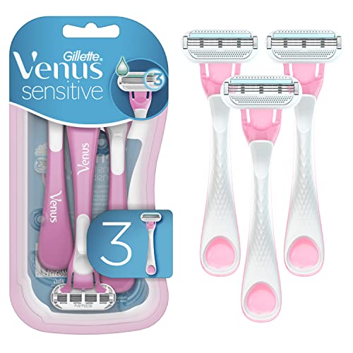 Gillette Venus Razor 3ct, Disposable Razors Women, Sensitive Skin,...