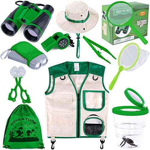 GINMIC Kids Explorer Kit & Bug Catching Kit, 11 Pcs Outdoor Explor...