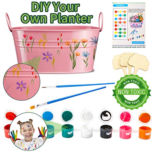 GINMIC Kids Gardening Tools with STEM Learning Guide, Washable Apr...