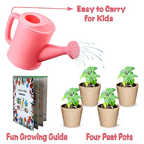 GINMIC Kids Gardening Tools with STEM Learning Guide, Washable Apr...