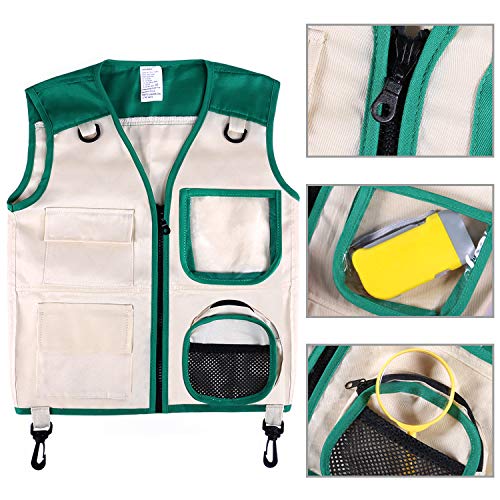 Safari Costume Cargo Vest and Hat for Kids, Outdoor Explorer Kits ...