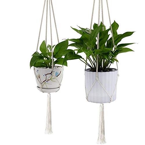 6 Pack Plant Hangers, Hanging Plant Holder Hanging Planter Stand D...