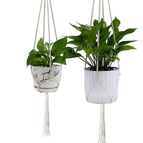 6 Pack Plant Hangers, Hanging Plant Holder Hanging Planter Stand D...