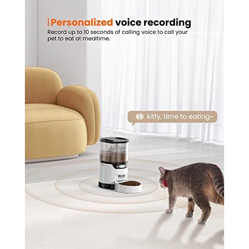 Automatic Cat Feeder, Timed Cat Feeder with Adjustable Feeding Sch...