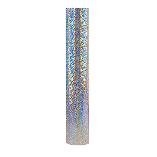Holographic Sparkle Silver Vinyl Glitter Adhesive Craft Vinyl 12 I...