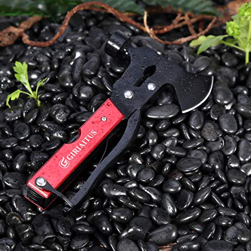 18-in-1 Hammer Tool, Foldable Black Oxide Multitool, Portable Stai...