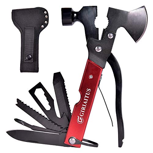 18-in-1 Hammer Tool, Foldable Black Oxide Multitool, Portable Stai...
