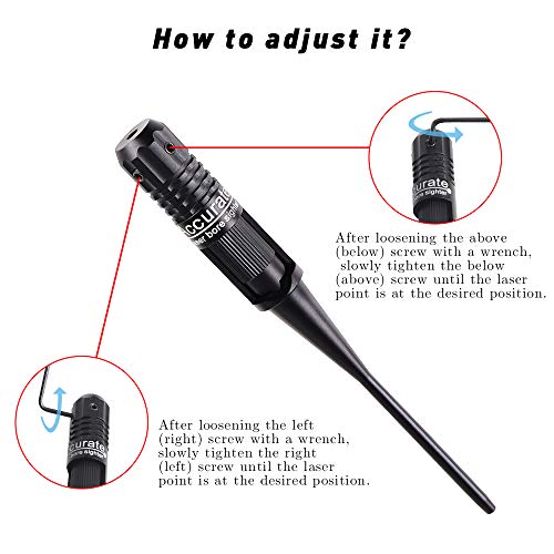 Give Me Bore Sight Kit Red Boresighters for .22 to .50 Caliber Rif...