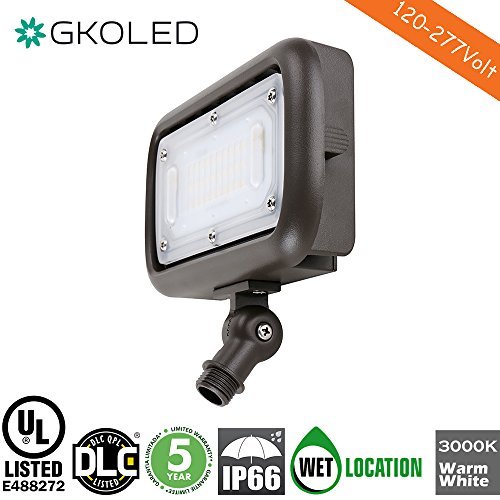 GKOLED 30W LED Floodlight, Outdoor Security Fixture, Waterproof, 1...