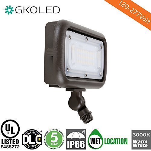GKOLED 30W LED Floodlight, Outdoor Security Fixture, Waterproof, 1...