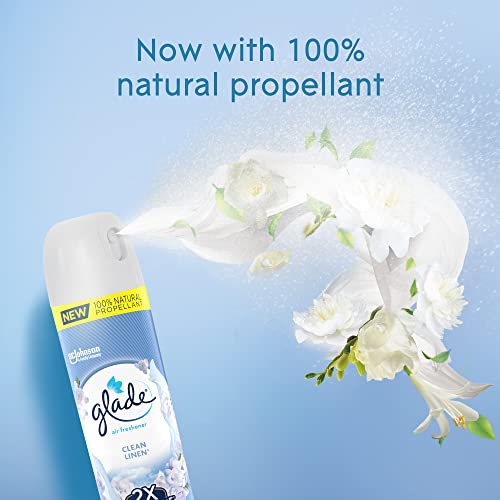 Glade Air Freshener Room Spray, Clean Linen, 8.3 oz, 6 Count