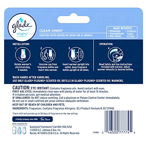 Glade PlugIns Refills Air Freshener, Scented and Essential Oils fo...