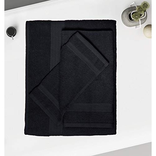 GLAMBURG Ultra Soft 8-Piece Towel Set - 100% Pure Ringspun Cotton,...