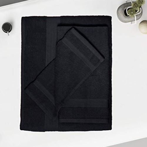 GLAMBURG Ultra Soft 8-Piece Towel Set - 100% Pure Ringspun Cotton,...