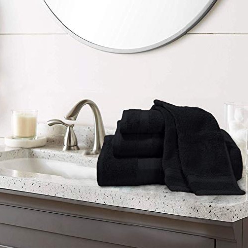 GLAMBURG Ultra Soft 8-Piece Towel Set - 100% Pure Ringspun Cotton,...