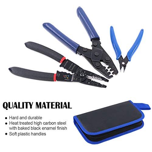 Glarks 3Pcs Automotive Wiring Harness Terminals Plug Crimping Tool...