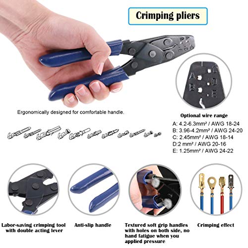 Glarks 3Pcs Automotive Wiring Harness Terminals Plug Crimping Tool...