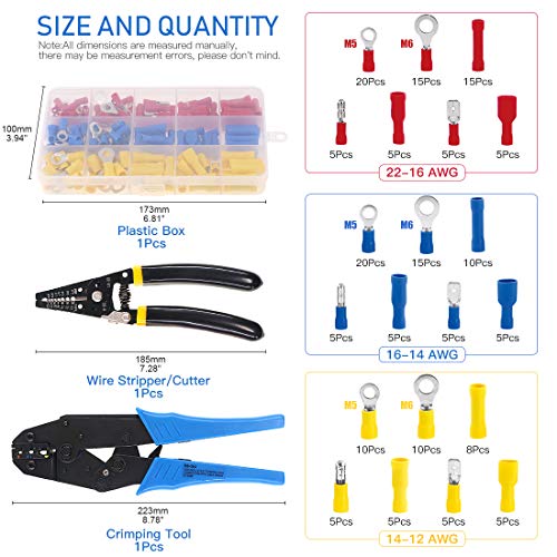 Glarks Professional Self-Adjustable Ratchet Wire Crimping Pliers A...