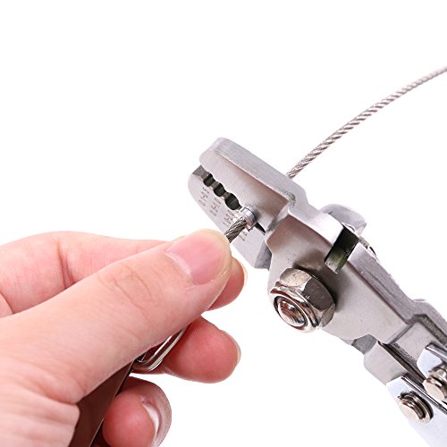 Glarks Up To 2.2mm Wire Rope Crimping Tool With 150Pcs 3 Size Alum...