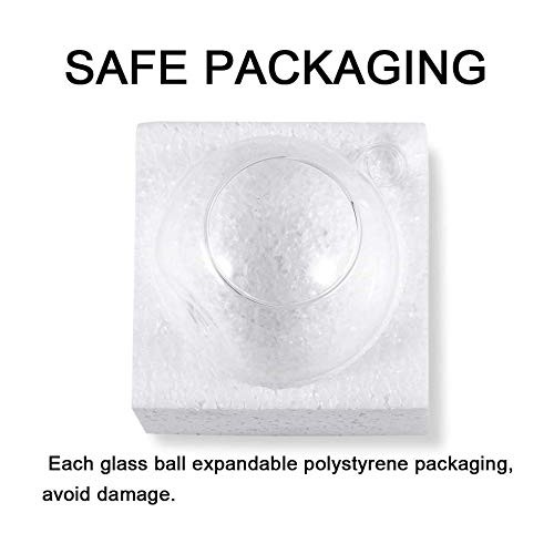 Hanging Tealight Candle Holder Glass Globes Terrarium Orbs 6 Pcs P...