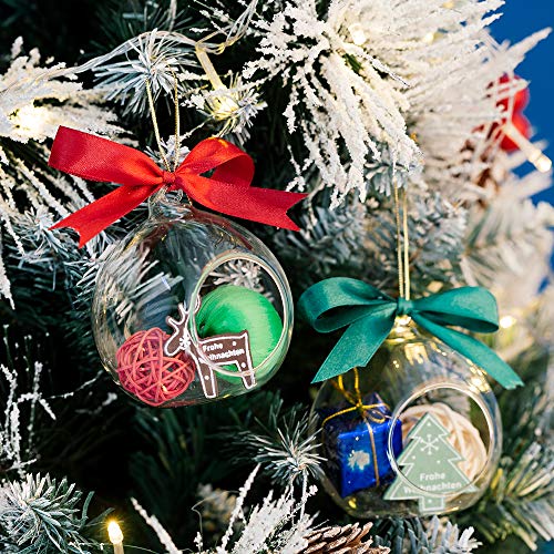 Hanging Tealight Candle Holder Glass Globes Terrarium Orbs 6 Pcs P...