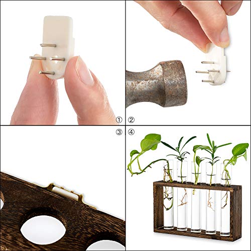 Wall Hanging Glass Planter Propagation Station Modern Wall Mounted...