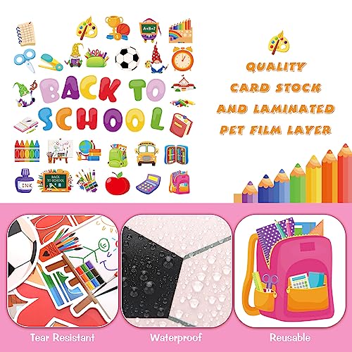 102 Pcs Back to School Cutouts Welcome School Classroom Bulletin B...