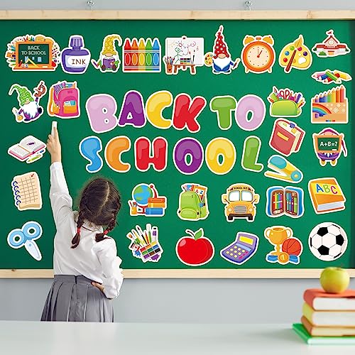 102 Pcs Back to School Cutouts Welcome School Classroom Bulletin B...