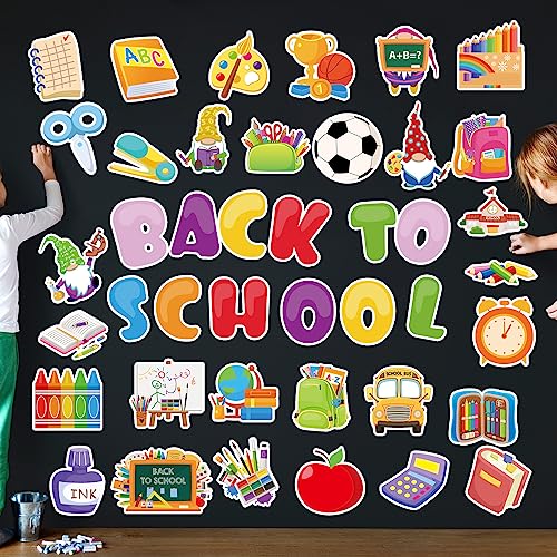 102 Pcs Back to School Cutouts Welcome School Classroom Bulletin B...