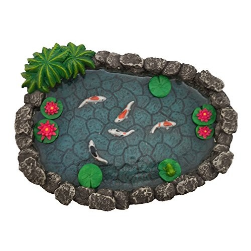 GlitZGlam KOI Miniature Pond - Koi Pond for a Fairy Garden. A Mini...