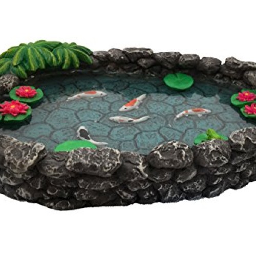 GlitZGlam KOI Miniature Pond - Koi Pond for a Fairy Garden. A Mini...