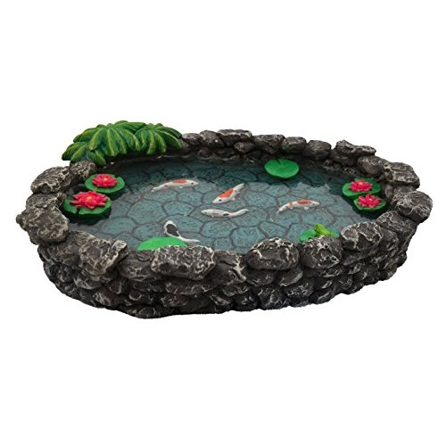 GlitZGlam KOI Miniature Pond - Koi Pond for a Fairy Garden. A Mini...