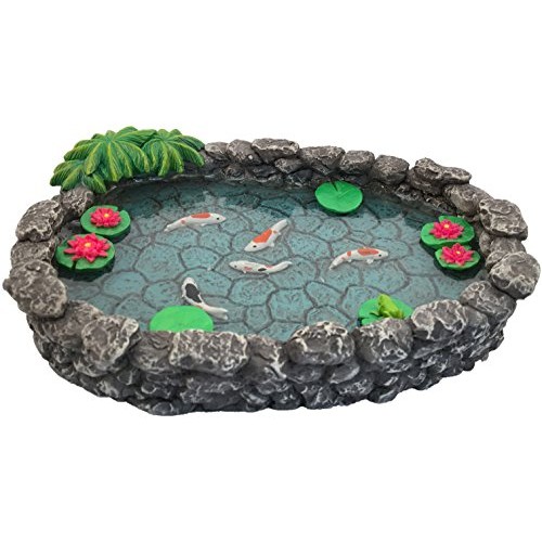 GlitZGlam KOI Miniature Pond - Koi Pond for a Fairy Garden. A Mini...