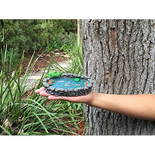 GlitZGlam KOI Miniature Pond - Koi Pond for a Fairy Garden. A Mini...