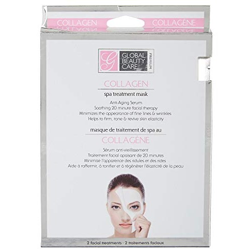 Global Beauty Care - 2 per-pk Collagen Spa Treatment Masks