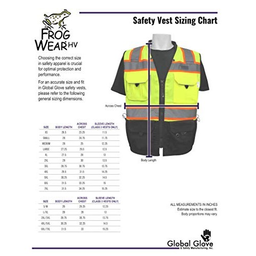Global Glove GLO-079 - FrogWear HV - High-Visibility Mesh Polyeste...
