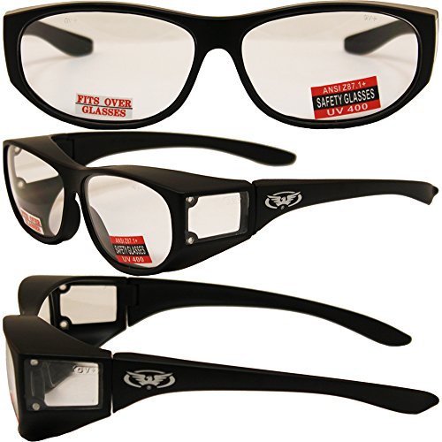 Escort Over Glasses Clear Lens Safety Glasses Has Matching Side Le...